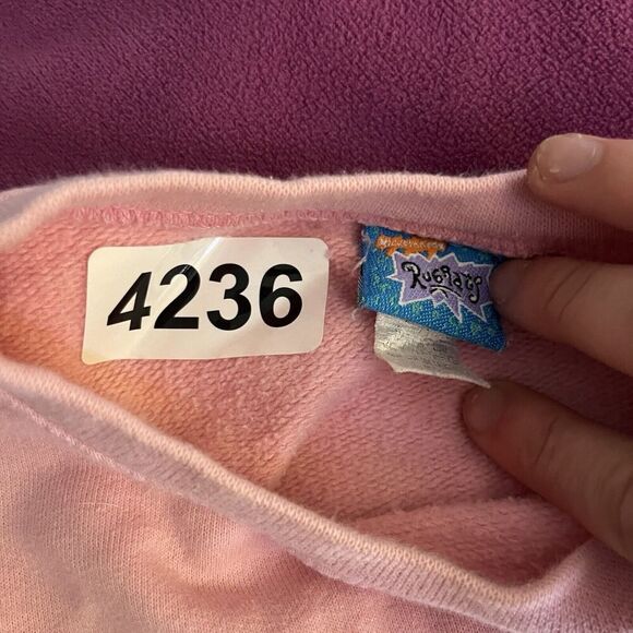 Vtg 1998 NICKELODEON Rugrats Crewneck Sweatshirt Kids 5/6 Girls Chucky Tommy 90s - Picture 3 of 7